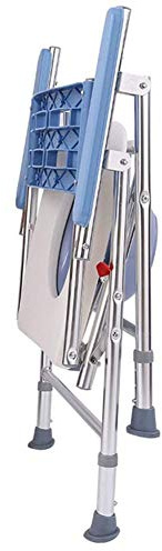 Siège de toilette portable pliable avec roues et pédale, chaise de transport réglable en hauteur, fauteuil roulant pour toilettes, chaise percée extra large, pratique et polyvalent