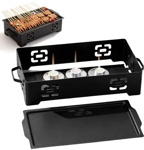 BBQ Warmhalteplatte aus Edelstahl, Grillwärmer für Fleisch und Gemüse, Speisenwärmer für Garten, Camping und Outdoor-Grillpartys, Warmhaltebehälter zum Grillen und Servieren