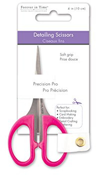 Forever in Time ST176 Precision-Pro Detailing Scissor, 4in, Soft-Grip