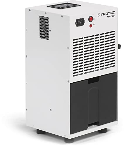 TROTEC Luftentfeuchter TTK 75 ECO Entfeuchter Entfeuchtung Raumentfeuchter 21 l/24h geeignet für Räume bis 45 m² / 110 m³