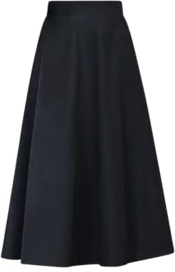 StarTreene Jupe d'hiver en laine pour femme - Taille haute - Jupe plissée avec poches - Jupe vintage élégante - Jupe d'hiver - Automne chaude