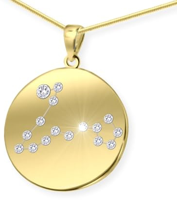 LillyMarie Collar De Mujer A La Moda Con Colgante De Signo Zodiacal En Plata De Ley