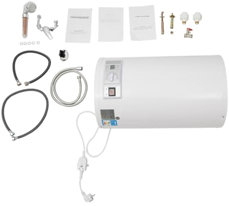 Elektrospeicher Warmwasserspeicher Boiler, Elektrischer Wassererhitzer LED-Digitalanzeige, wandhängender Boiler 35 Liter - Elektrischer Tank-Wassererhitzer 2,0 kW 220 Volt (35L)