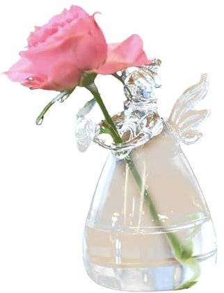 Vase Ange décoratif récipient décoratif Vase Verre Chambre Pot Verre Suspendu récipient Fleurs Vase déco Suspendu récipient hydroponique Verre Vase Ange Suspendu Pot hydroponique Suspendu