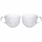 Villa d'Este Home Tivoli 1996 Set 2 tazze jumbo 440 ml in vetro, superficie lavorata, Imperial