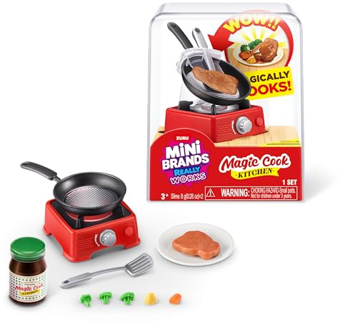 Mini Brands Really Works Magic Cook Kitchen Cápsula Serie 1 (Waffle Maker) de ZURU: Electrodomésticos Miniatura funcionales, Juguete Coleccionable Sorpresa para niños, Adolescentes y Adultos de 3+