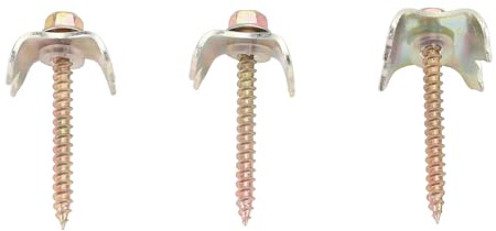 MasYosh Clavos para Cercas de Alambre, Sujetadores Compactos, Resistentes y Fáciles de Instalar para Granja de Jardín de Campo, 100 Tornillos para Clavos para Cercas de Alambre de Acero de 4,9 Cm