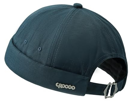 CLAPE Bonnet Docker Casquette sans Visière Coton Léger été Casquettes Marin Beret Chapeau Randonnée Wave Cap Navy FM2507B
