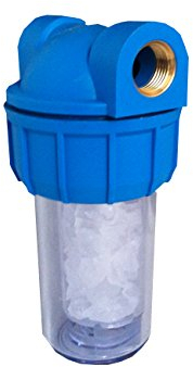 Filtro acqua per elettrodomestici e caldaia, disincrostante del calcare con polifosfato