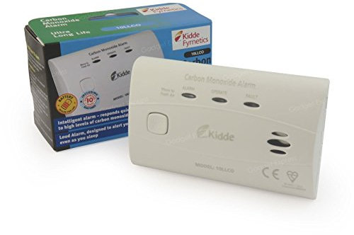 Kidde Fyrnetics 10LLCO Carbon Monoxide Alarm Detector Sealed in Lithium Battery Ultra Long Life (10 Year Guarantee)