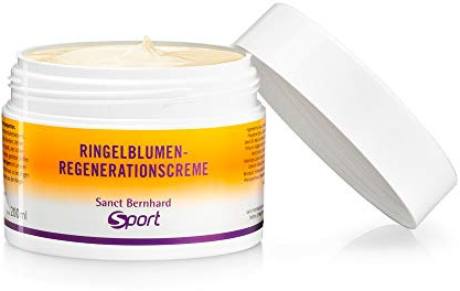 Sanct Bernhard Sport Ringelblumen-Regenerationscreme | 200 ml | Ganzkörpercreme | Entzündungshemmend & besänftigend | Natürliche Extrakte | Deutsche Produktion & laborgeprüft