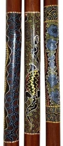 Wogeka - 115 cm Bambus Didgeridoo - Handgemacht und handbemalt Musikinstrument Did100