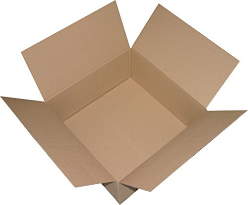 5 St. Faltkartons 450x450x200 mm Felgen Bücher Versandkarton 1.02 B-Welle stabil braun
