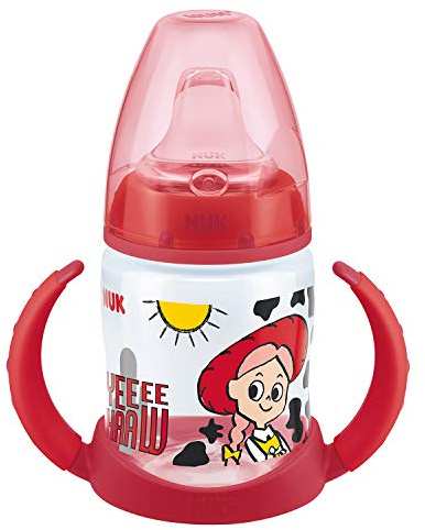 NUK Gobelet d'apprentissage Disney First Choice - 6-18 mois - Bec en silicone anti-fuite - Anti-colique - Sans BPA - 150 ml - Jessie (Toy Story)