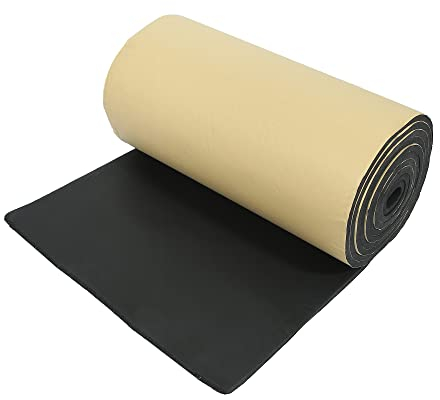 sourcing map 10mm Isolant Thermique Voiture Moteur Capot Insonorisant Phonique Porte Coffre 150x50cm