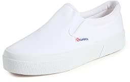 SUPERGA - Sneakers, Donna, Bianco, Cotone, Casual, 2740 Platform Slipon, Taglia: 40