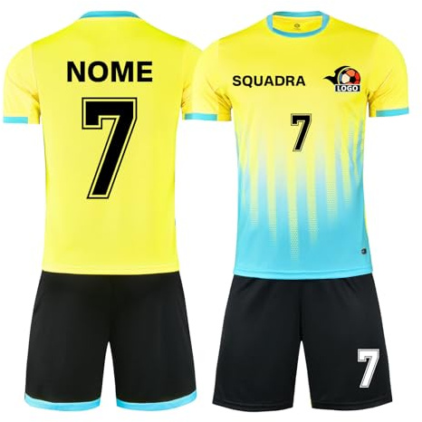 LAIFU Maglia da Calcio Personalizzata Uniforme per Donne Uomini Camicia da Calcio Personalizzata per Ragazzi con Il Vostro Nome Nome Squadra Numero Logo