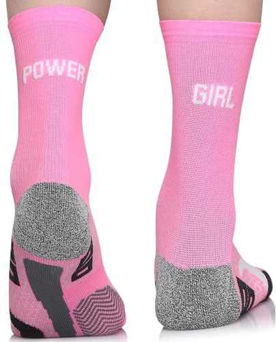 TODO Running Raid Chaussettes de course - modèle Power Girl, rembourrage anti-bulles, pour homme et femme | Marathon | Trail | Jogging