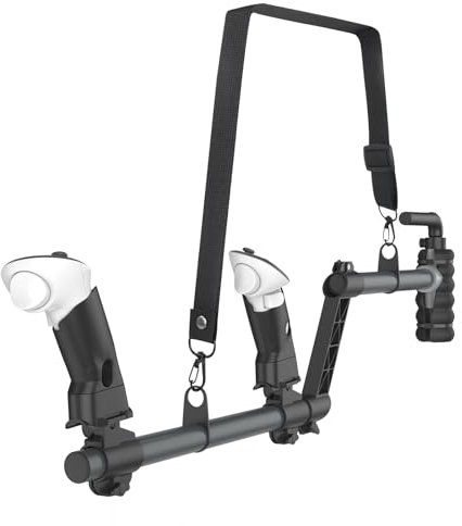 IMAYCC Magnetic VR Gun Stock Rifle Grip Compatible With Meta Quest 2/3/3S, Lightweight & Quick Removable Controller Grips for Enhance Stability and Control Magnetic Stock Rifle Adapter