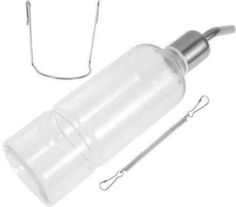 IMIKEYA Wasserspender für Kleintiere Automatischer Trinkflasche für Katzen und Umweltfreundlicher zu Bedienen mit Robusten Kleiderbügeln