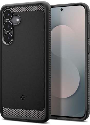 Spigen Rugged Armor Case Compatible with Samsung Galaxy S25 FE - Matte Black