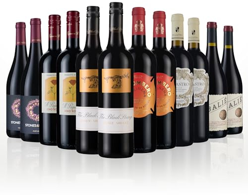 Laithwaites Red Wine Customer Favourites - Case of 12 Mixed Bottles (75cl) - Australian, Italian, French & Portuguese Variety - Black Stump Durif Shiraz, Cabalié, Il Papavero & More Selection