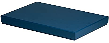 Rössler Geschenkbox mit Deckel für DIN A4 | Box mit Deckel | Geschenkbox Geburtstag | Karton mit Deckel | Geschenk Box | Geschenkkarton mit Deckel | Maße: 225x325x30mm | Farbe: Blau | Navy
