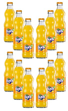 Fanta 12er Set Fanta Orange 12x 0,2L inkl. Pfand MEHRWEG Glas