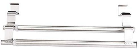 Porte-Serviettes 2 pièces, Porte-Serviettes pivotant Double Couche en Acier Inoxydable Porte-Serviettes télescopique étendoir Salle de Bain Organisateur Porte-Serviettes Porte-Serviettes