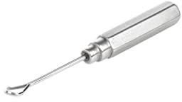 REMOS Pulitore auricolare per la rimozione del cerume con manico in acciaio inox