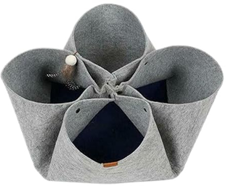 Lit tunnel pour chat – Jouet interactif et pliable en feutre pour chat d'intérieur | Confortable dans une cachette confortable, jouet tunnel interactif pour animaux de compagnie de petite, moyenne et