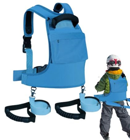 Skitrainer-Rucksack – Ski-Geschirr für Kinder | verstellbares Geschirr für Kinder | Snowboard-Gurttrainer für Kinder | verstellbares Kindergeschirr mit Leinen | Geschwindigkeitskontrolle für Anfänger