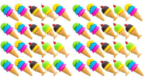 Lurrose 2 Ensembles La Gomme Instantané Dessin Animé Gadgets S'enclenche Vaisselle Cuillère Bol De Trempage Des Ongles Grille De Refroidissement Décoration D'emballage 20 Pièces * 2