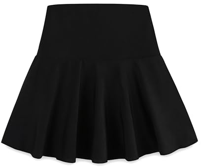 KIDDLETOWN Gonna da Tennis per Ragazze con Pantaloncino e Tasca Gonne da Corsa Gonna da Golf Sportiva per Ragazze 8-9 Anni