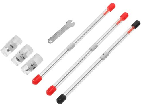 Ipetboom Set Ugelli per Aerografo 02/03/05 MM Custodia Compatta Accessori per Aerografo per Miniature e Kit di Ricambi per Verniciatura a Spruzzo Strumenti per Modellismo e Pittura