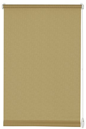GARDINIA Rollo ohne Bohren, Zum Kleben oder Klemmen, Blickdicht, Sichtschutz, Blendschutz, Inkl. Montage-Teile, EASYFIX, Braun, 45 x 150 cm (BxH)