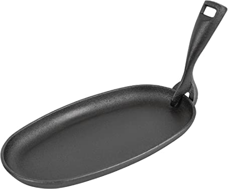 Olympia de hierro fundido Sizzler cacerola 240 x 140 mm sartenes revestimiento comercial