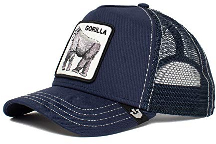 Goorin Bros. Unisex-Erwachsene Farm Baseball Trucker Hat Baseballkappe, Navy King of The Jungle, Einheitsgröße