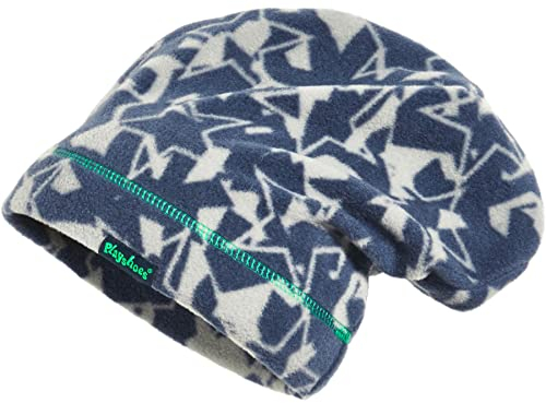 Playshoes Unisex Kinder Fleece-Mütze Wintermütze, Beanie Sterne, 53cm