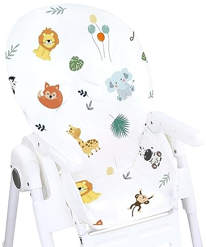 Sitzverkleinerer für Hochstuhl Baby Sitzkissen Stuhl - Kinder Sitzauflage für Ikea Peg Perego Kinderhochstuhl Chair Cover für Kinderstuhl Babystuhl und Hochstühle Safari