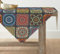 Artoid Mode Boho Vintage Geometrie Marokkanische Bunt Tischdecke, Tischwäsche Küche Tisch Dekoration Drinnen Urlaub Party Dekor 85x85 cm