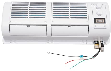 12V Auto Klimaanlage Kit,LCD Klein Hanging Air Conditioner Wandklimageräte Ventilator für Caravan Truck Car Wohnmobile Luftkühler,200W