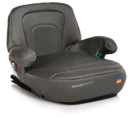 ebebek baby plus Booster | Portable Car Seats for Kids, Comfortable Travels with Your Little, Compact, Convenient for Everyday Use, 4 to 12 Years (Grey)