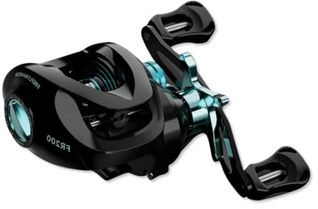 OLYSPM Mulinello Pesca,Mulinello da Pesca Baitcasting,Mulinello Leggero,Mulinello Casting con Rapporto di Trasmissione ad alta Velocità 7.2:1,Drag MAX 8KG per Acqua Salata e Dolce