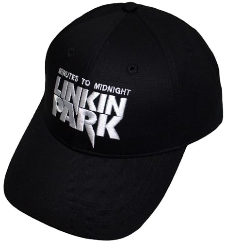 Rock Off Linkin Park - Berretto da baseball unisex Minutes to Midnight, colore: nero, taglia: O/S, nero, Taglia unica