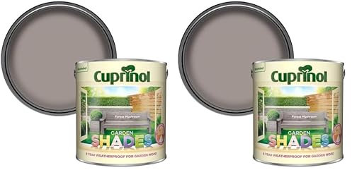Cuprinol 5232387 CUPGSFM25L 2.5 Litre Garden Shades Paint - Forest Mushroom (Pack of 2)