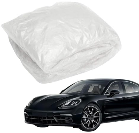 Housses de Voiture Transparentes - Housse de Protection Universelle pour Petites Voitures - Réutilisable, imperméable, Anti-poussière, Anti-Rayures, Stockage