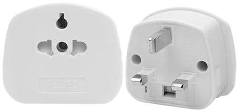 Universell reseadapter, 2 st laddningskabel med kontakt - omvandlare med 13A-säkring för kameror, bärbara datorer, telefoner, Singapore, Vietnam