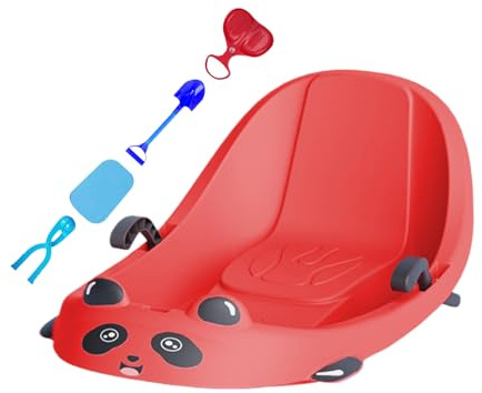 slitte da neve per bambini - Slitta da neve per esterni con freno, Sport invernali con schienale, Attrezzature ṕer sport invernali p̀er bambini, Slitte ďa ñeve ergonomiche p̃er b́ambini, Slitta çon fr