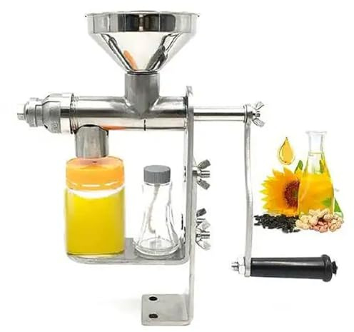 Pressa per olio, in acciaio inox, per uso domestico e commerciale, ideale per estrazione di noci e semi